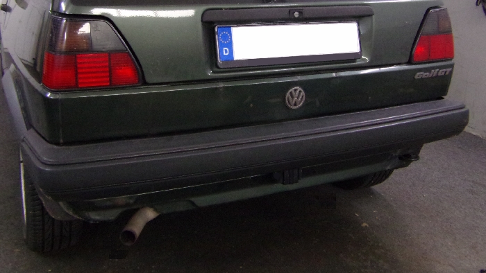 Anhängerkupplung für VW-Golf II Limousine, incl. Syncro, schmaler Stoßfänger, Baureihe 1983-1991 starr